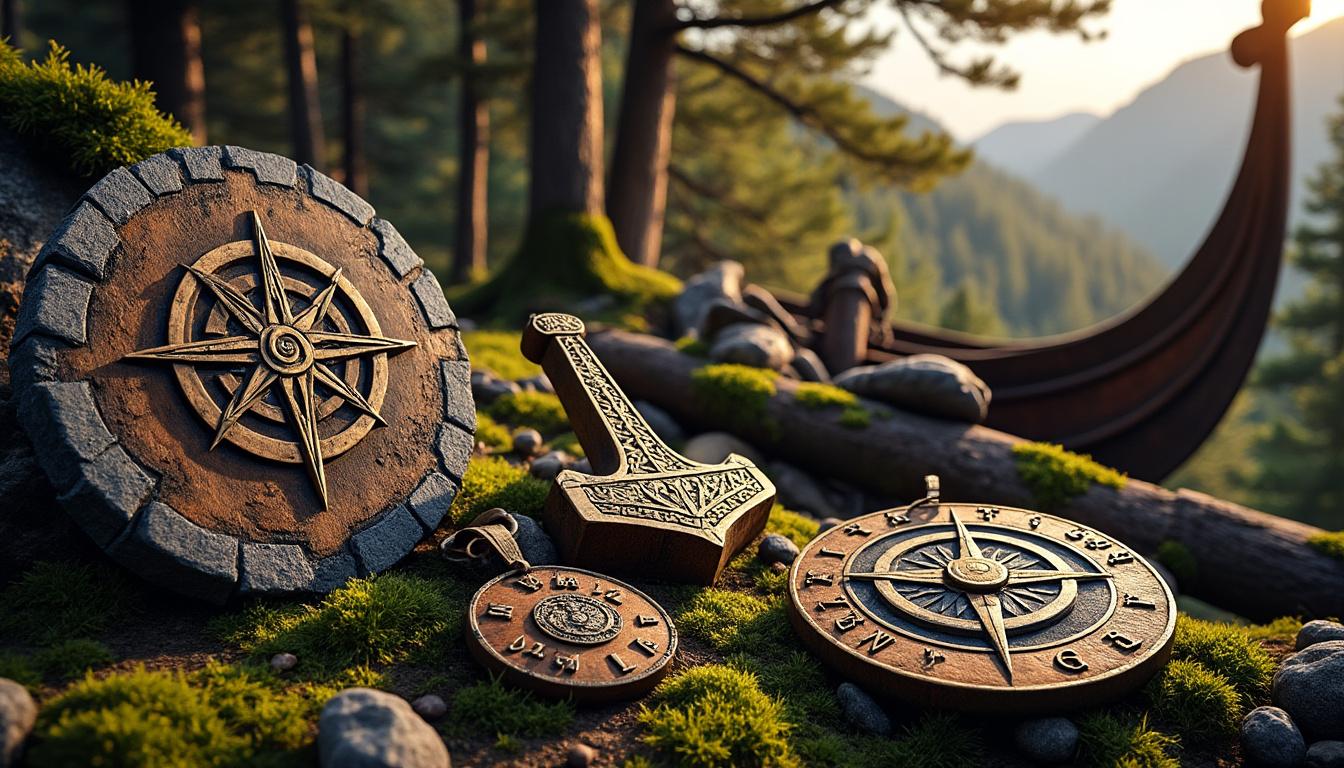 découvrez les symboles vikings, leurs significations cachées et l'histoire fascinante qui les entoure. plongez dans l'univers mystique des traditions nordiques antiques.