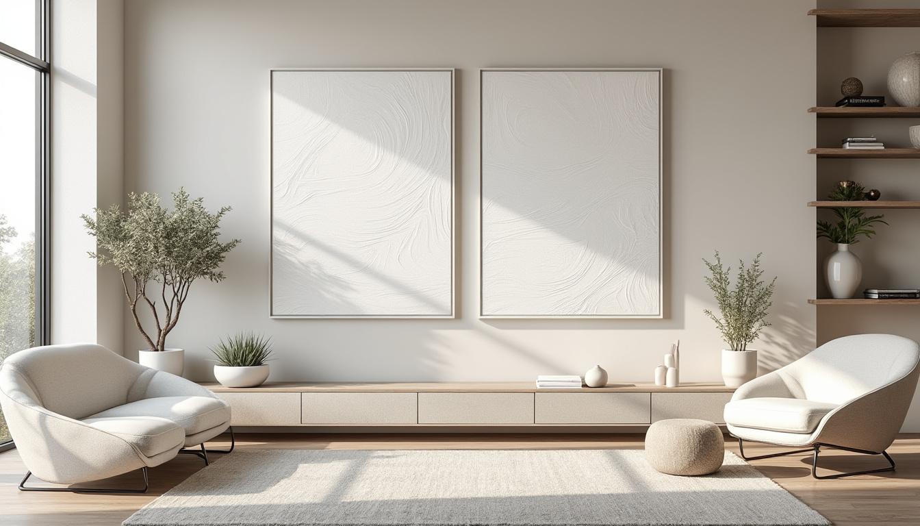 découvrez comment sublimer vos murs avec des œuvres blanches grâce à nos conseils pour choisir et intégrer des peintures murales blanches élégantes et modernes.