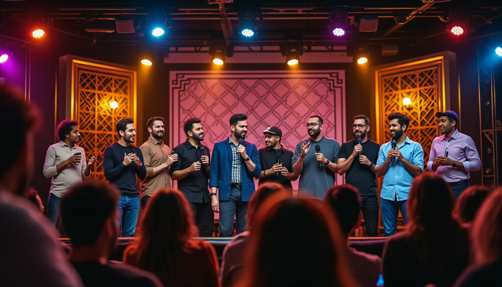 plongez dans l'univers captivant de l'humour arabe en pleine expansion et découvrez des humoristes talentueux au style unique et innovant.