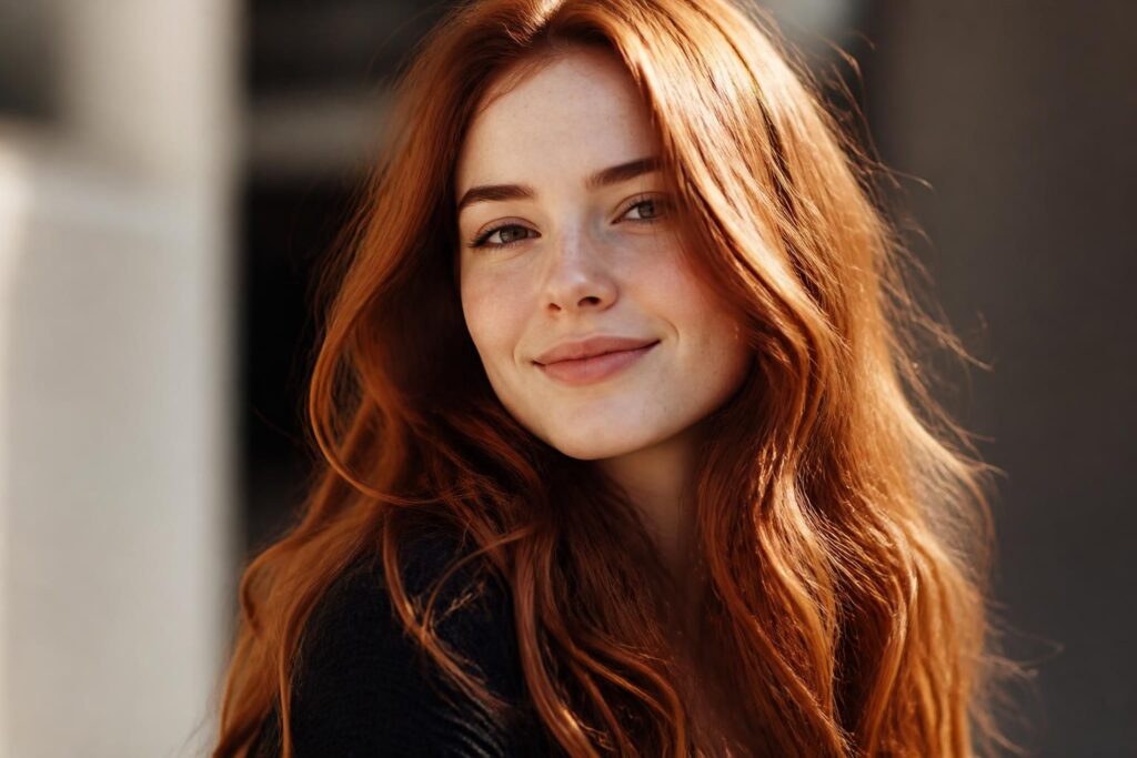 adoptez la couleur rouge auburn, une teinte vibrante et chaleureuse qui sublime votre style avec élégance et dynamisme.