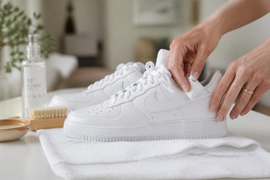 découvrez nos astuces efficaces pour nettoyer vos baskets blanches en cuir sans les abîmer et leur redonner tout leur éclat facilement.