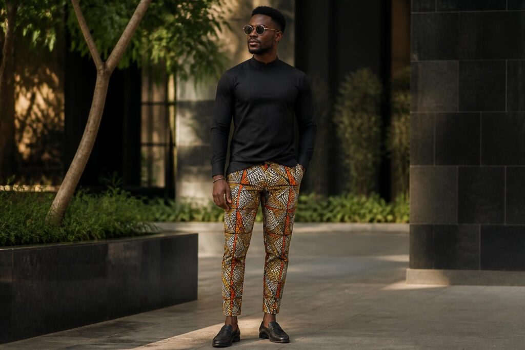 découvrez notre pantalon africain pour homme, alliant tradition authentique et style contemporain pour une allure moderne et élégante.