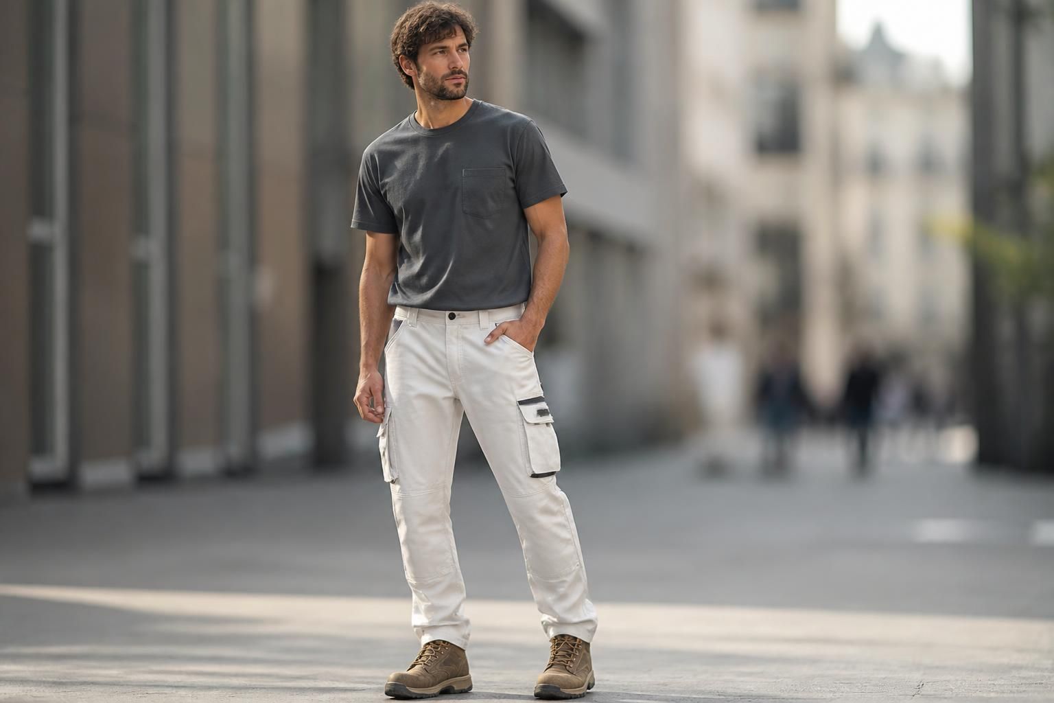 découvrez notre pantalon peintre homme, alliant praticité et style, idéal pour le travail comme pour la ville. confortable, résistant et tendance, il vous accompagne partout avec élégance.