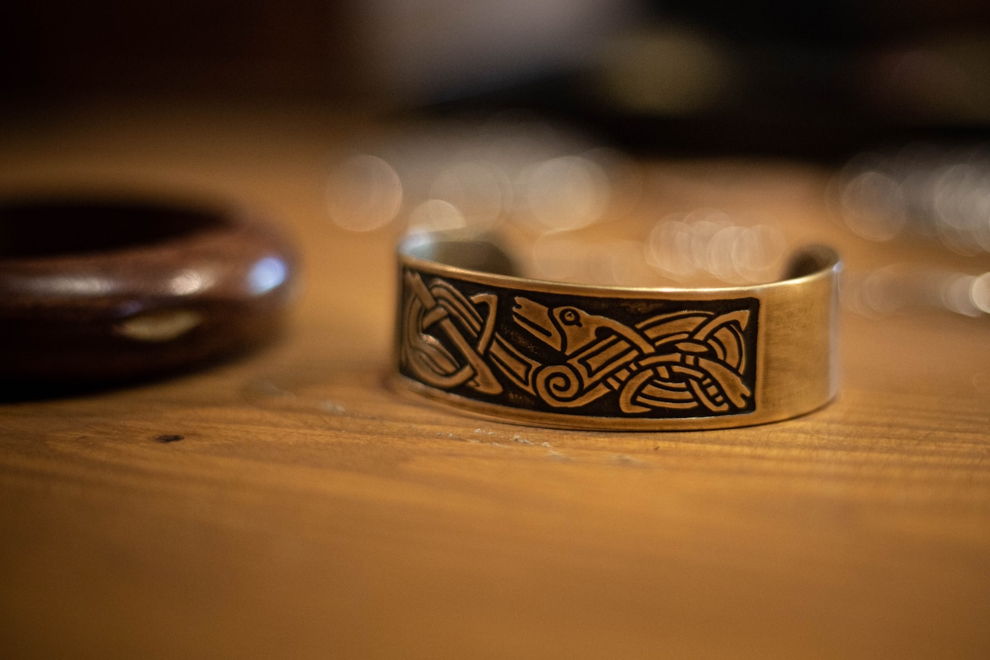 a ring on a table