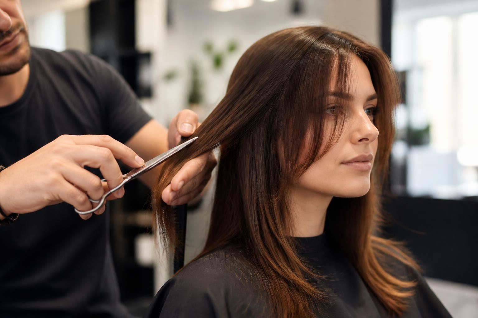 découvrez l'effilage des cheveux pour obtenir un look léger et naturel, idéal pour apporter du mouvement et de la douceur à votre coiffure.