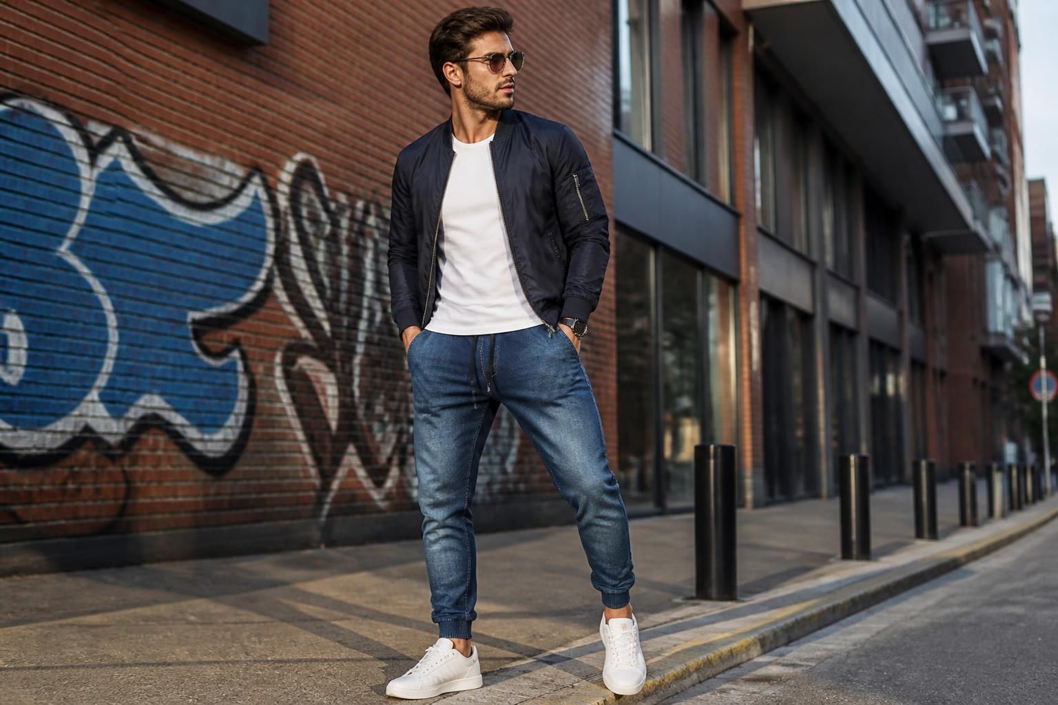 découvrez le jogging jeans homme, l'alliance parfaite entre confort et style urbain pour un look décontracté et tendance au quotidien.