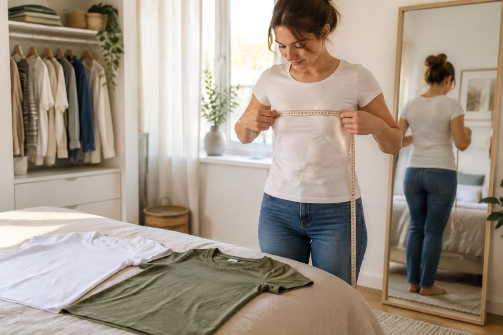 découvrez comment choisir la bonne taille de t-shirt grâce à des conseils pratiques pour prendre vos mesures et trouver une coupe confortable.