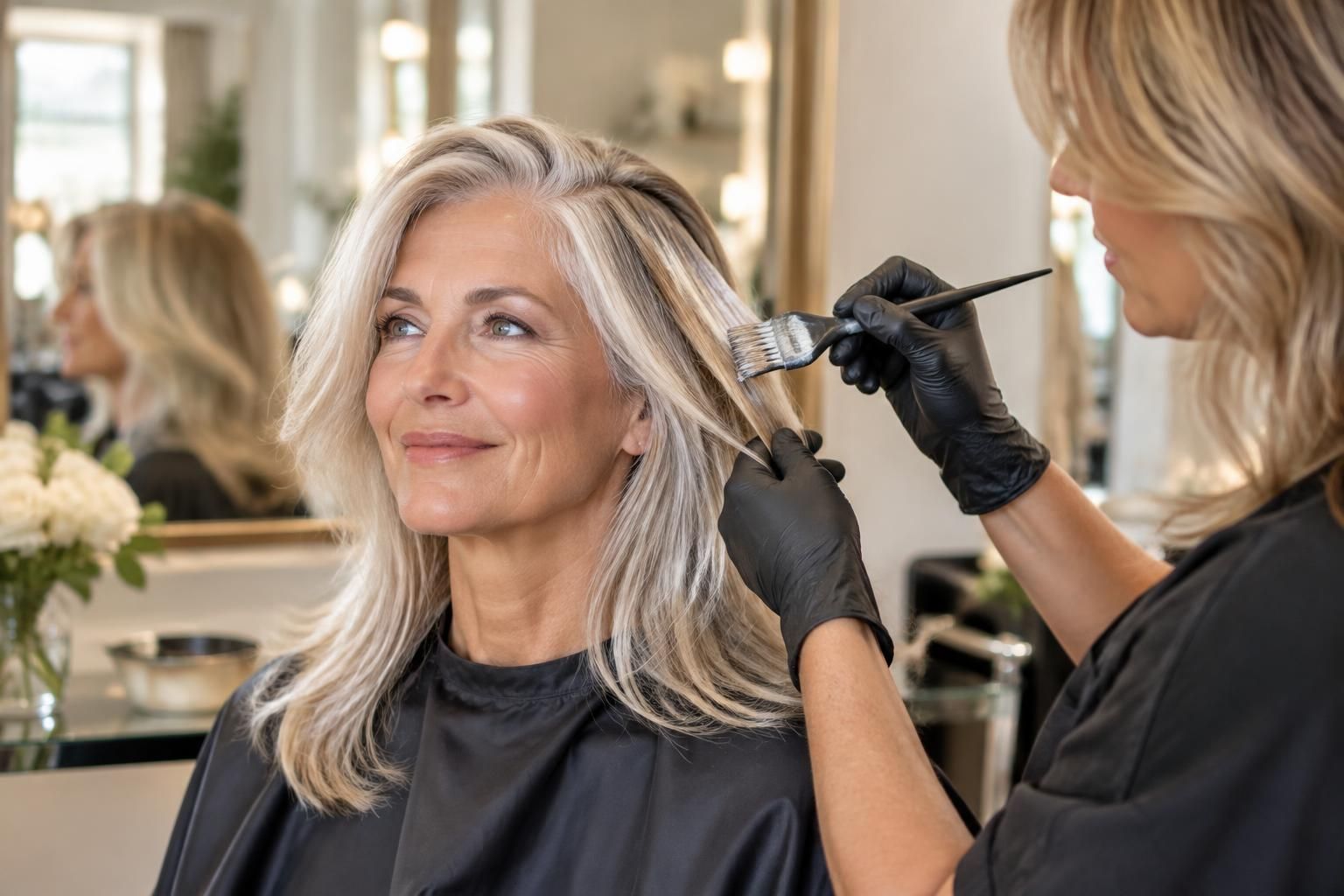découvrez comment réussir une coloration ton sur ton sur cheveux blancs et obtenir un résultat naturel grâce à nos astuces.